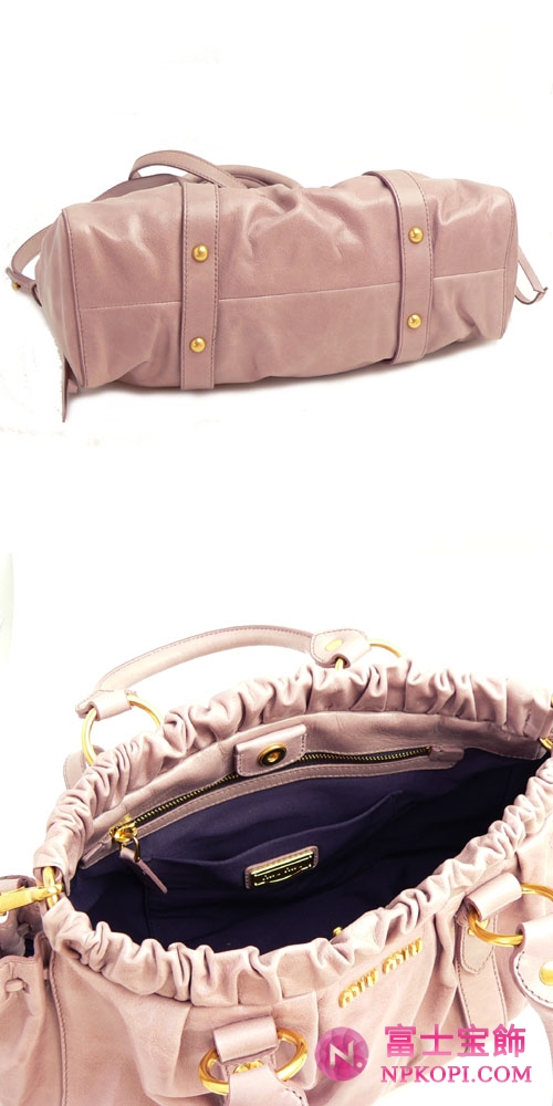 ミュウミュウ miumiu ハンドバッグ ショルダーストラップ付き 2WAY ナナメガケショルダー チェリー(MUGHETTO) RT0383 VIT.LUX